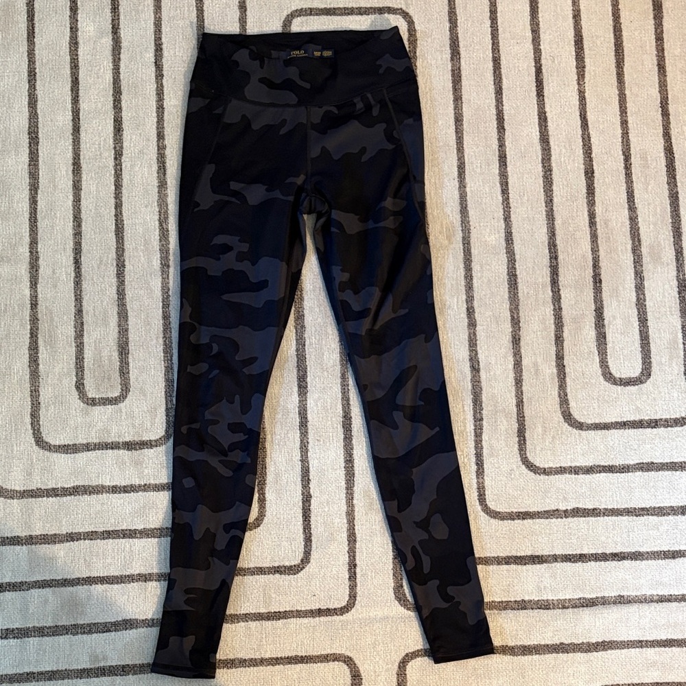 Ralph Lauren Black Camouflage Leggings